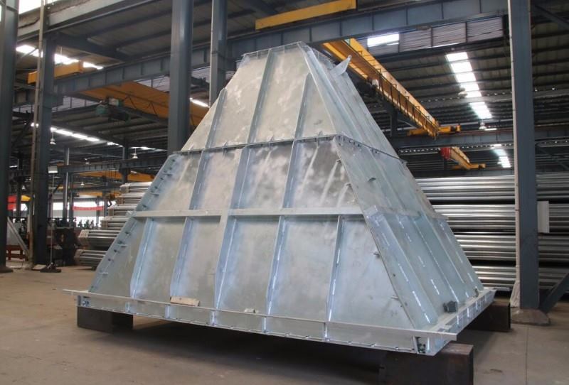 steel structure silo chute